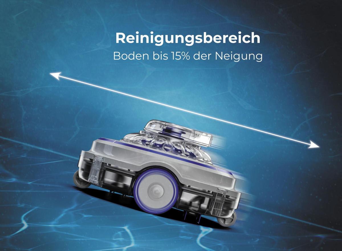 POOLROBOTER RBR75  - Blau/Grau, KONVENTIONELL, Kunststoff (35/35/18cm) - Gre
