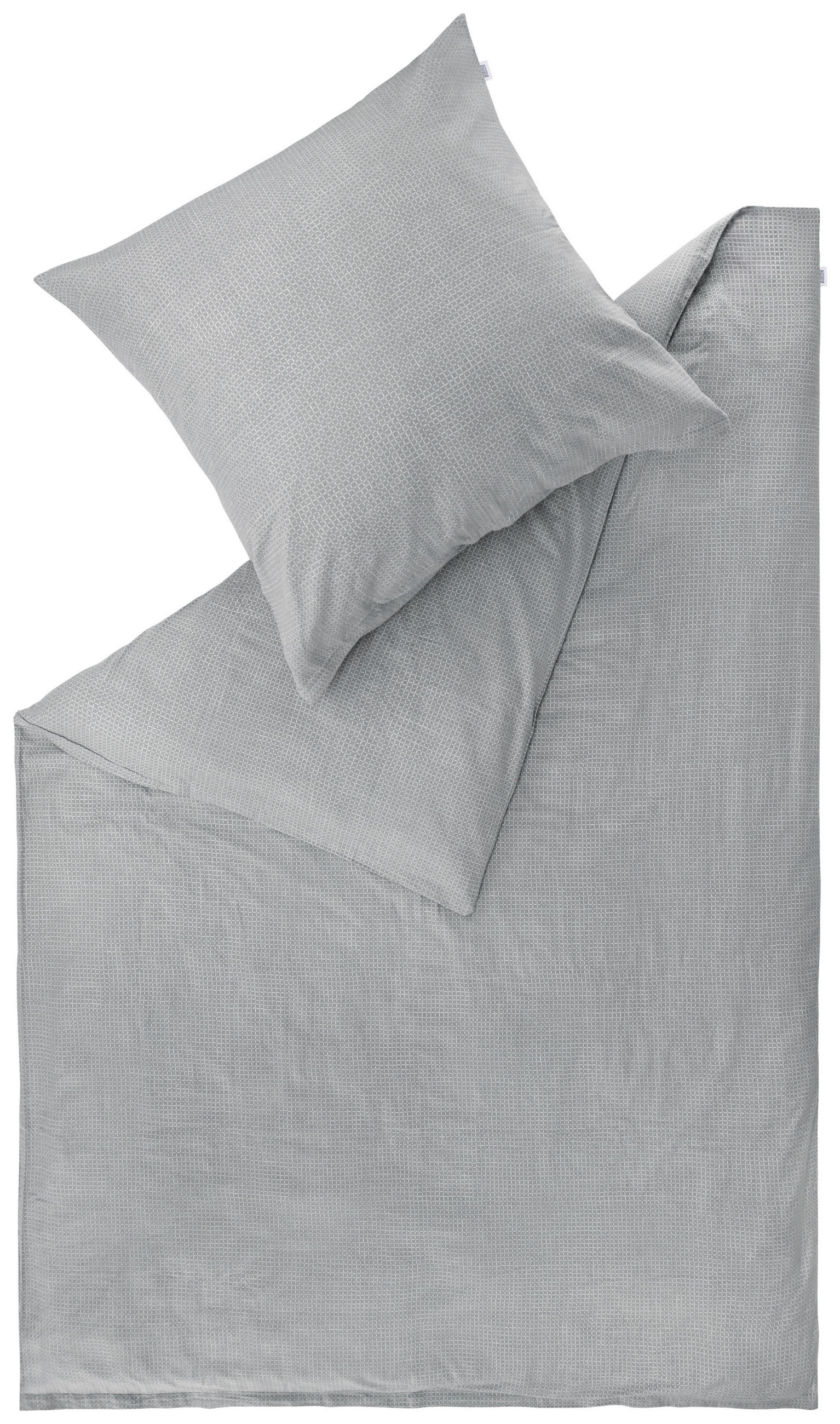 WENDEBETTWÄSCHE SW-Grid grau Flanell 135/200 cm  - Grau, Design, Textil (135/200cm) - Schöner Wohnen