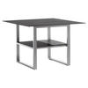 GARTENTISCH 105/105/67 cm Metall quadratisch  - Graphitfarben, Basics, Kunststoff/Metall (105/105/67cm) - Sieger