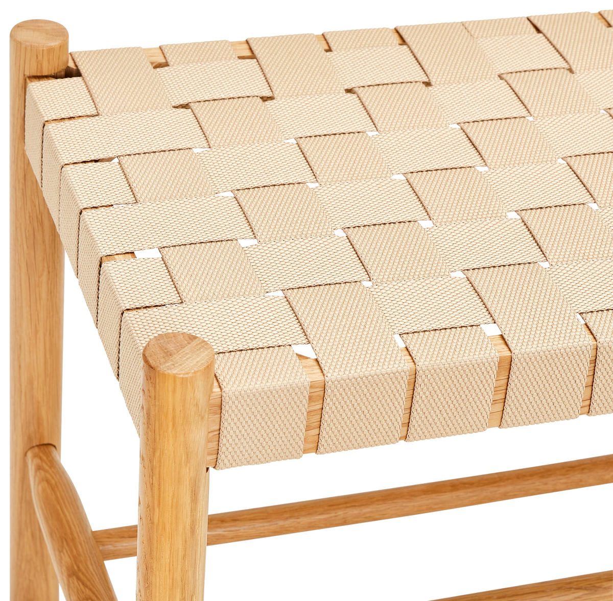 SEDACÍ LAVICE, dřevo, textil, 81/45/35 cm - přírodní barvy, Konvenční, dřevo/textil (81/45/35cm) - MID.YOU