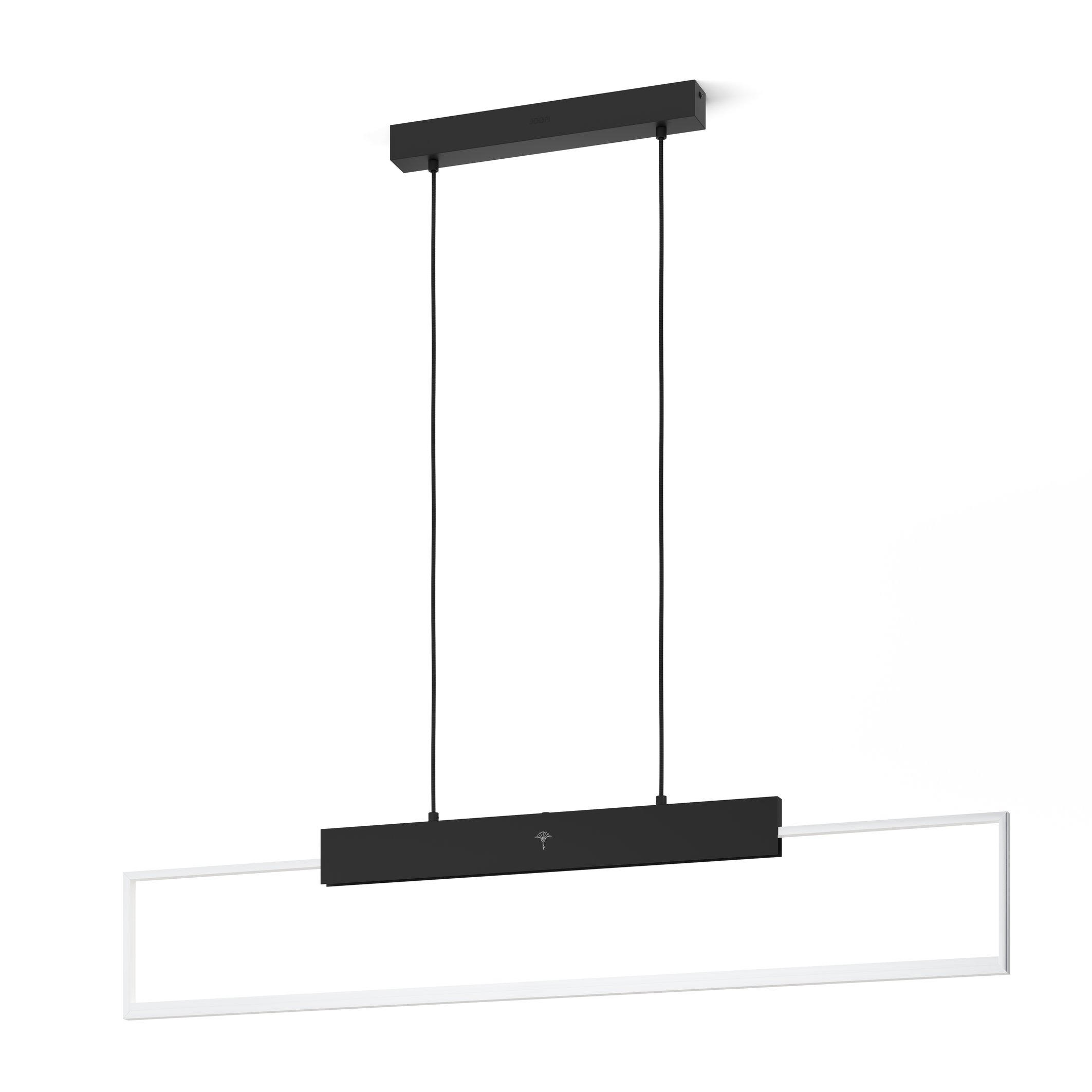 LED-HÄNGELEUCHTE CUBE LIGHTS 83/1,6/110 cm   - Chromfarben/Schwarz, Design, Kunststoff/Metall (83/1,6/110cm) - Joop!