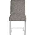 SCHWINGSTUHL  in Stahl Chenille  - Chromfarben/Beige, Design, Textil/Metall (46/92/60cm) - Dieter Knoll