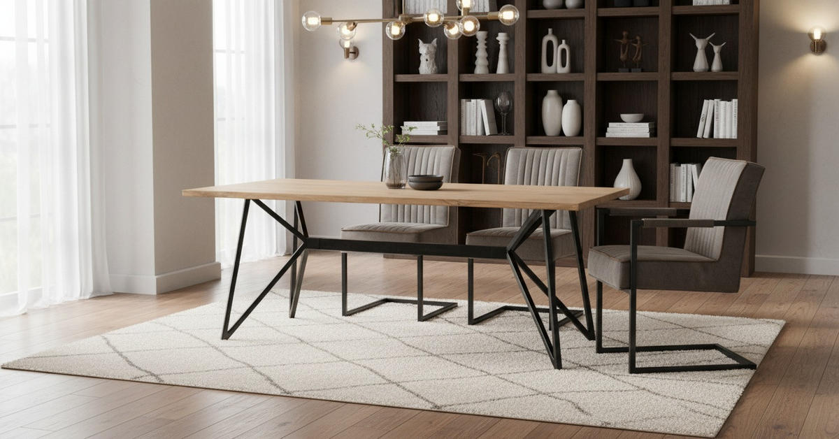 SCHWINGSTUHL  in Eisen  - Taupe/Schwarz, KONVENTIONELL, Textil/Metall (47/92/70cm)