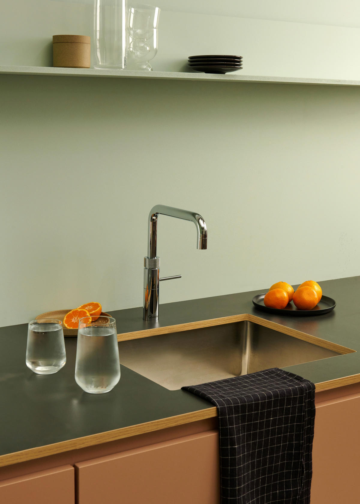 KÜCHENARMATUR Fusion Square  - Chromfarben, Basics, Metall (4/29,1/25,1cm) - Quooker