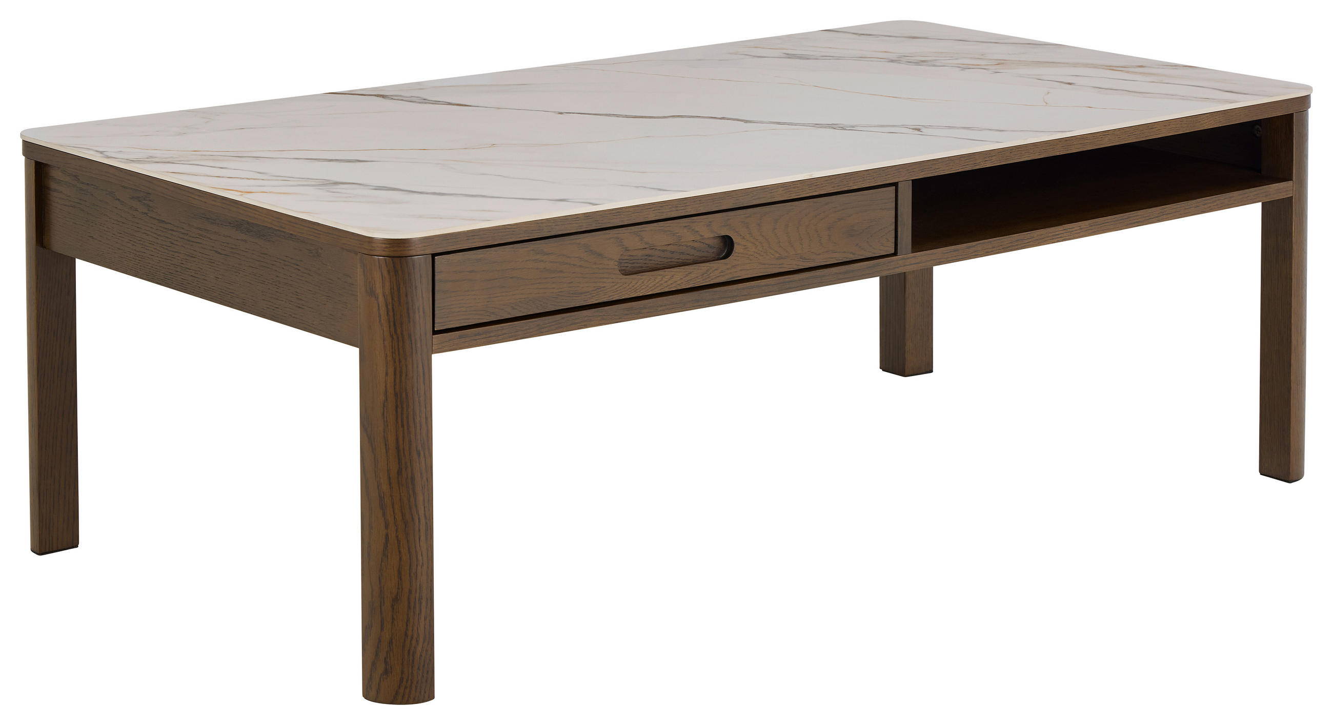 Mid.you Couchtisch Southampton Braun, Beige 70x45x130 cm