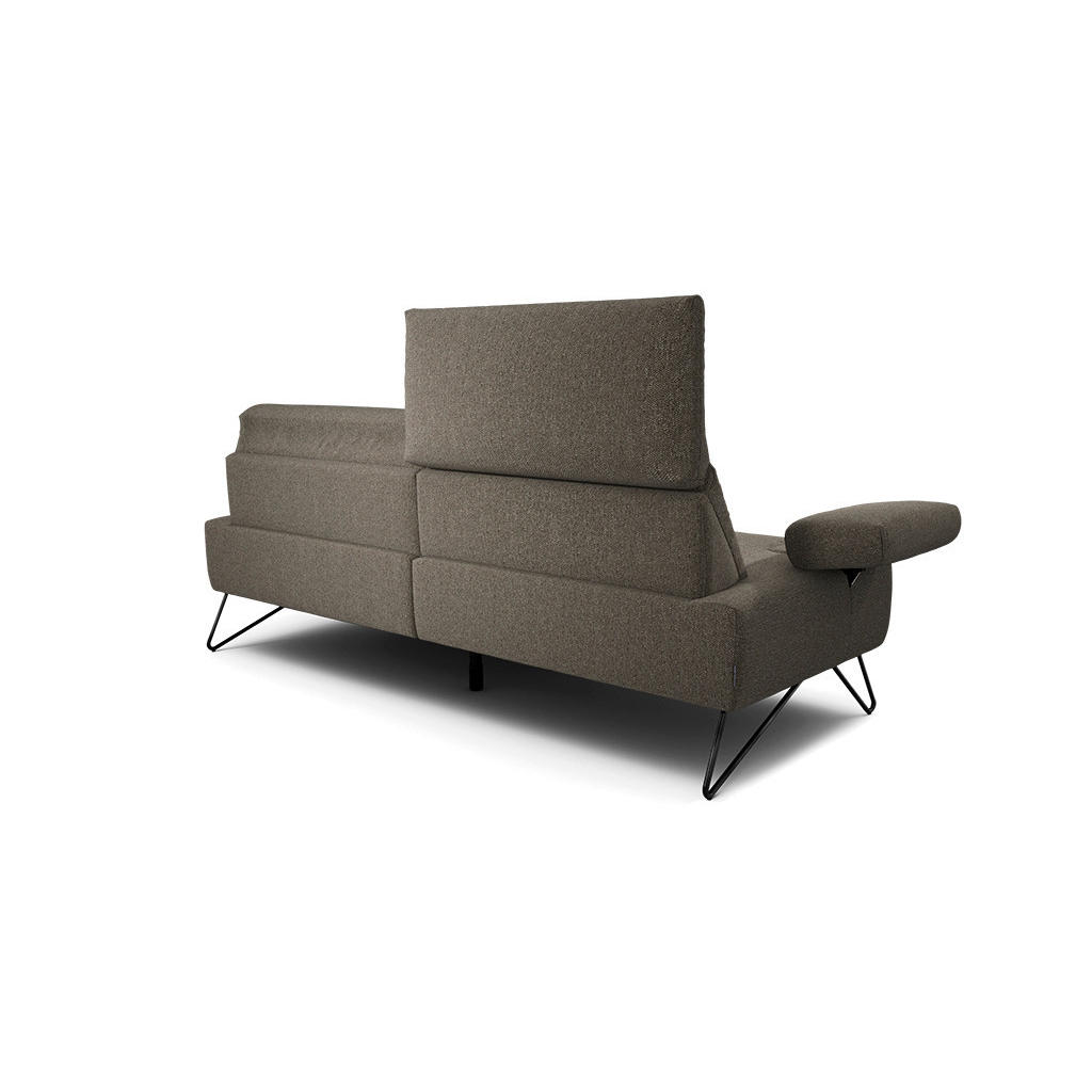 Thumbnail - Sensoo 2,5-Sitzer Cosy, Braun, Textil, 204-234x85x86-94 cm, Stoffauswahl, Armteil links, rechts, Wohnzimmer, Sofas & Cou...