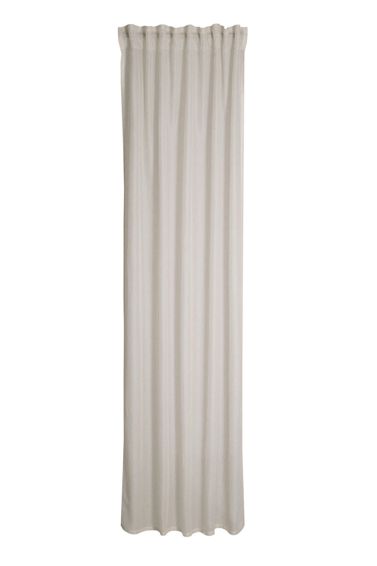 FERTIGVORHANG transparent  - Perlmutt, KONVENTIONELL, Textil (140/245cm)