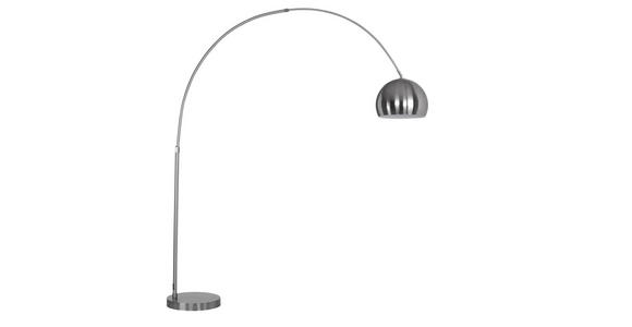 BOGENLEUCHTE 170/39/190-205 cm - Nickelfarben, Design, Metall (170/39/190-205cm) - Novel