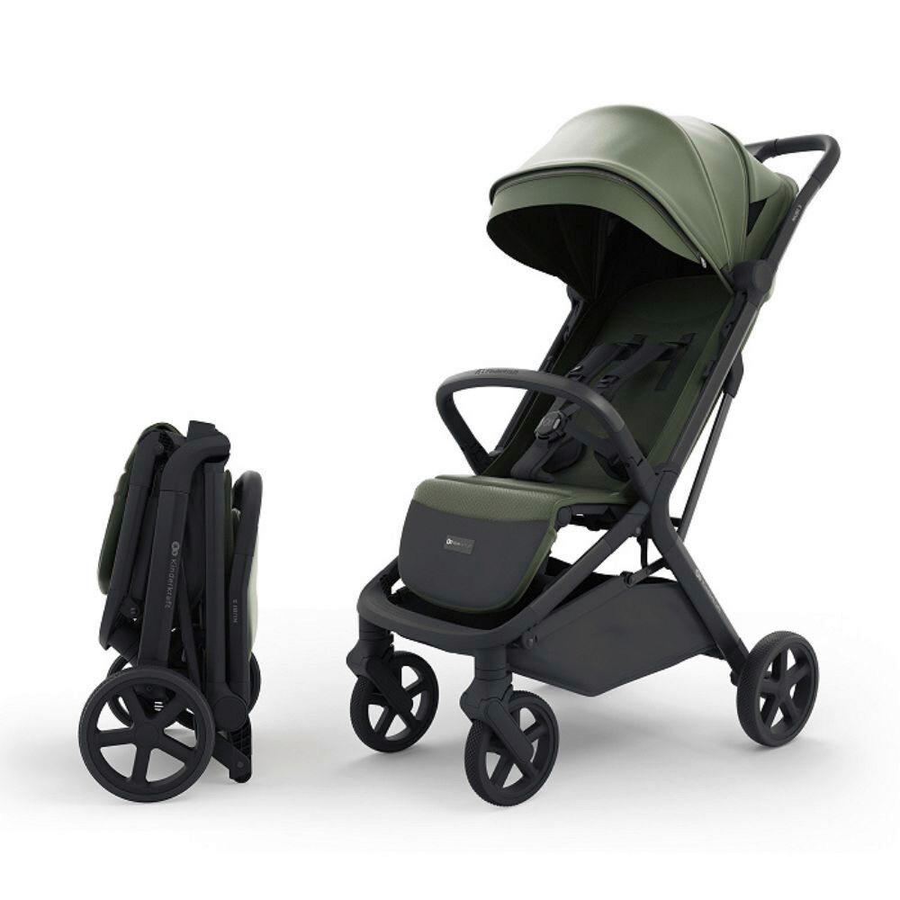 DJEČJA KOLICA  NUBI 3  - maslinasto zelena, Basics, metal/tekstil (68,5/53cm) - Kinderkraft