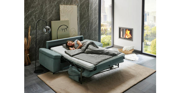 SCHLAFSOFA Mikrofaser Grau  - Schwarz/Grau, KONVENTIONELL, Textil/Metall (212/87/103cm) - Dieter Knoll