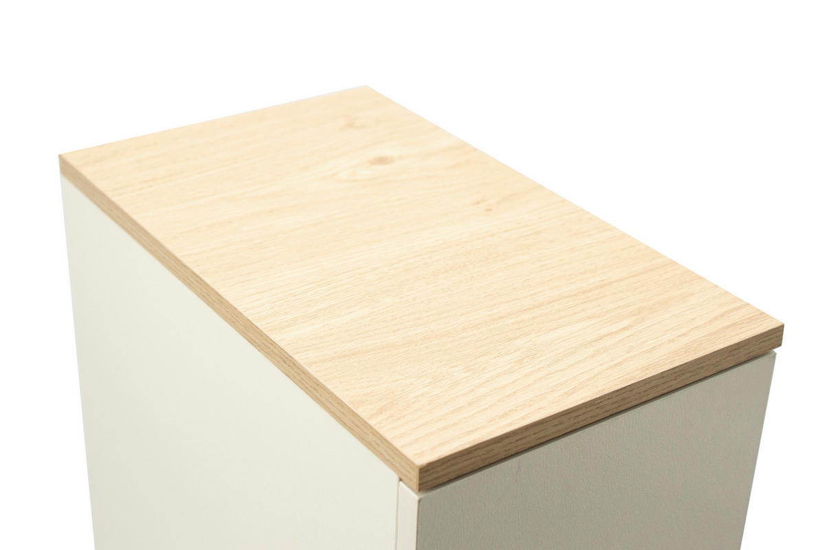 NACHTSCHRANK 19,6/60/33 cm, Kaschmir, Eiche Artisan,  - Kaschmir/Eiche Artisan, Basics, Holzwerkstoff (19,6/60/33cm) - Boxxx