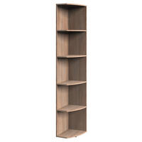 ZAKLJUČNI REGAL - barve hrasta, Konvencionalno, leseni material (30/185/38cm) - Xora