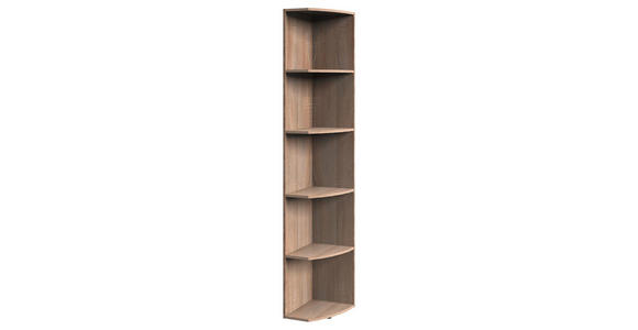 ABSCHLUSSREGAL Eichefarben  - Eichefarben, KONVENTIONELL, Holzwerkstoff (30/185/38cm) - Xora