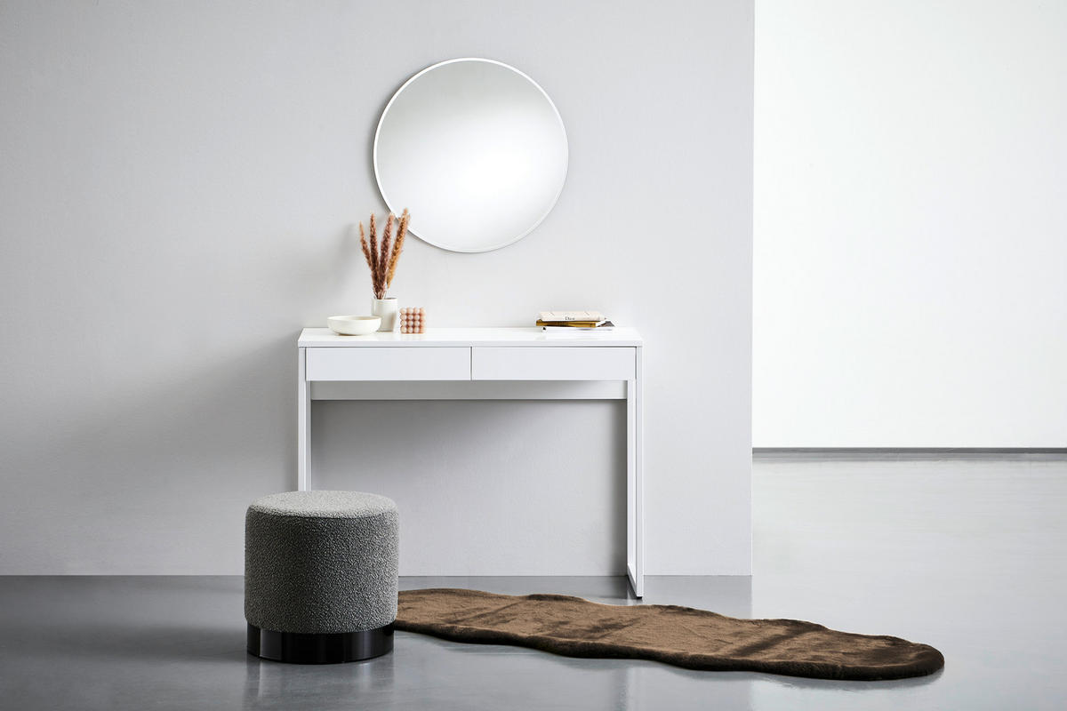 SMINKASZTAL fehér  - fehér, Trend, faalapú anyag/fém (101,6/76/40cm) - Carryhome