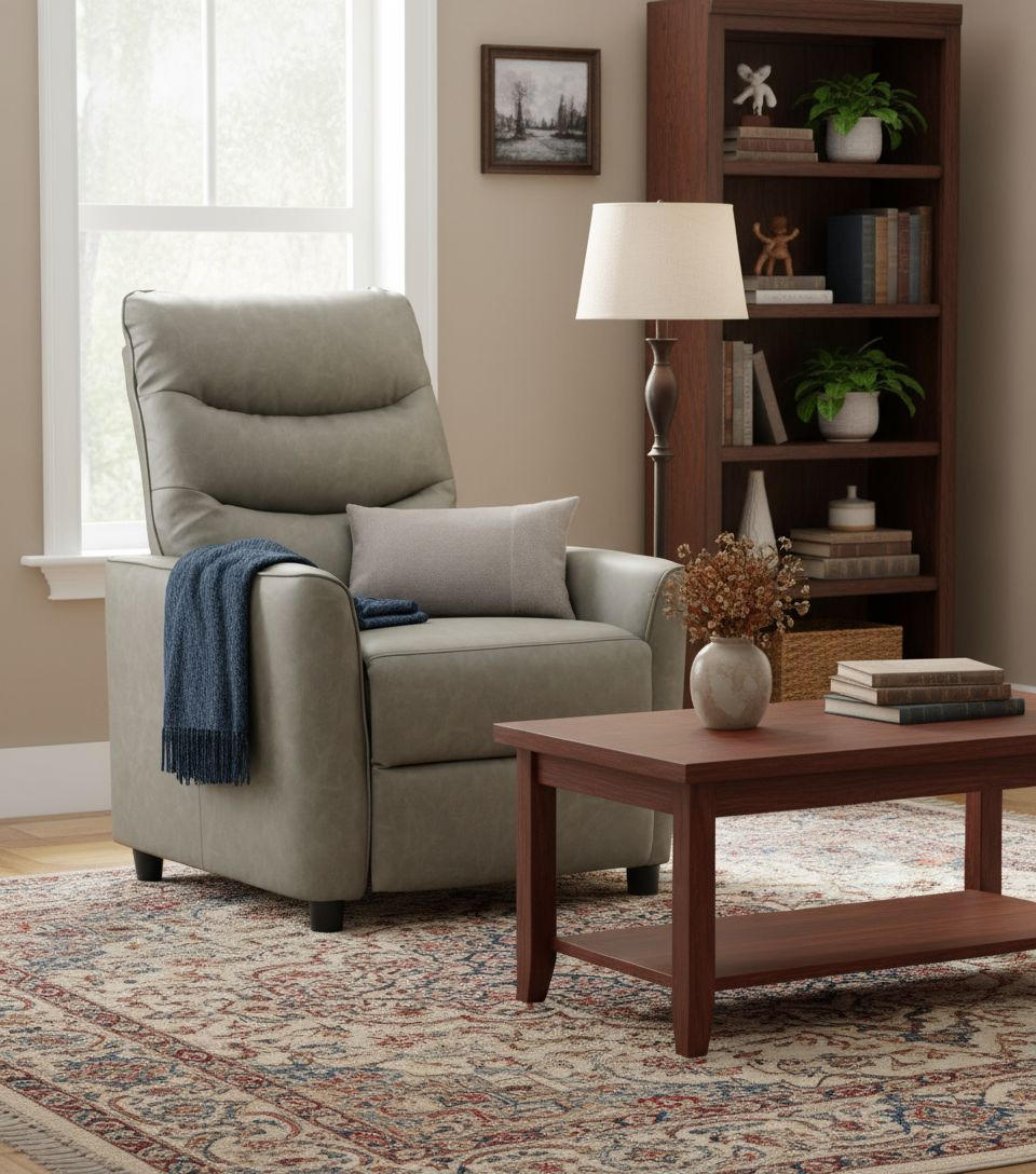 FERNSEHSESSEL Lederlook Grün  - Schwarz/Grün, Konventionell, Textil/Metall (76/105/88cm) - MID.YOU