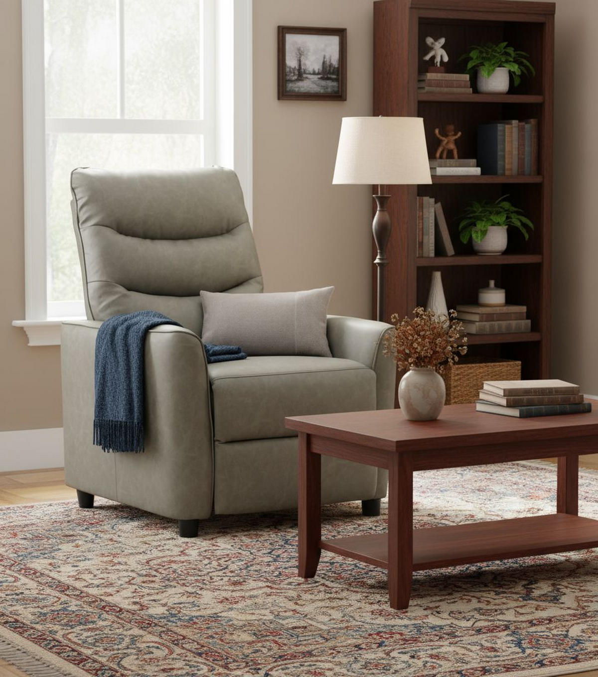 TV FOTELJA tekstil  zelena   - zelena/crna, Konvencionalno, tekstil/metal (76/105/88cm) - MID.YOU