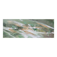 ULJENA SLIKA   150/3/55 cm      - bijela/zelena, Design, drvo/tekstil (150/3/55cm) - Monee