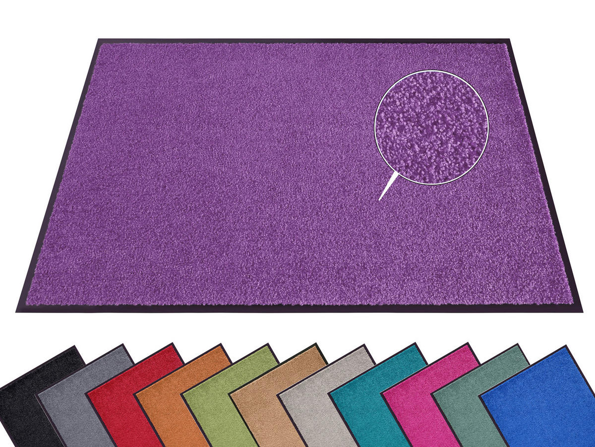 SCHMUTZFANGMATTE  40/60 cm  Lila  - Lila, Basics, Kunststoff/Textil (40/60cm)