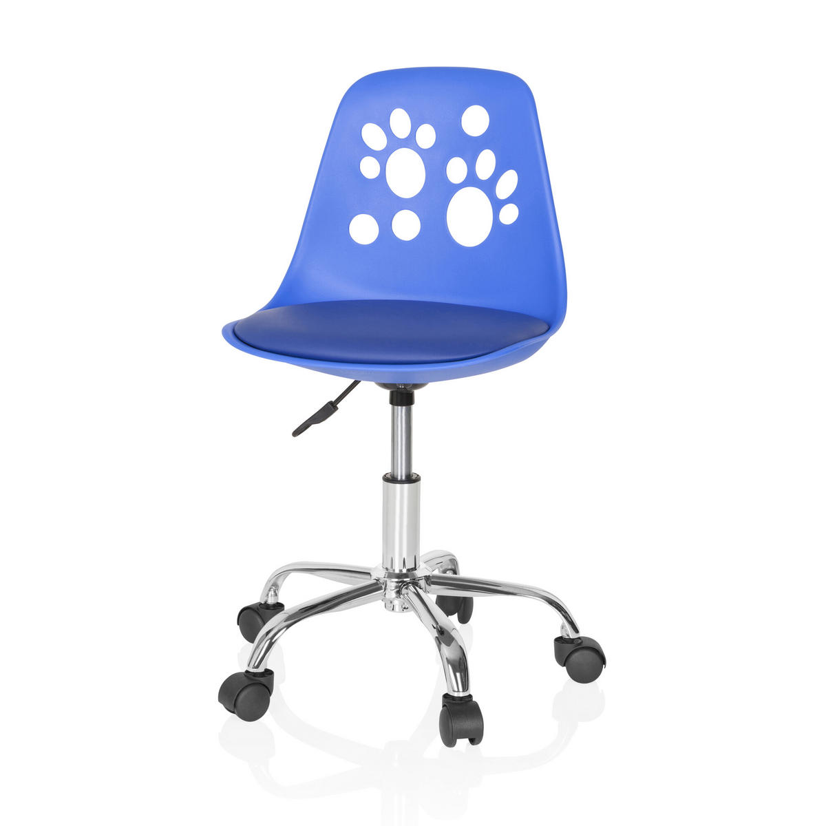 JUGENDDREHSTUHL Blau  - Blau, MODERN, Kunststoff/Textil (40/72-82/44cm) - MID.YOU