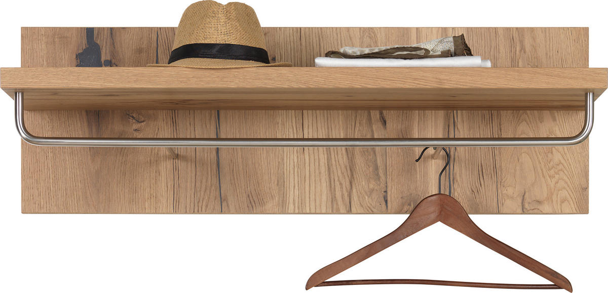 GARDEROBENPANEEL  in 96/31,6/39,5 cm  - Eichefarben, Natur, Holz (96/31,6/39,5cm) - Voglauer