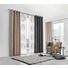 ÖSENSCHAL halbtransparent 140/245 cm - Schwarz, Textil (140/245cm)