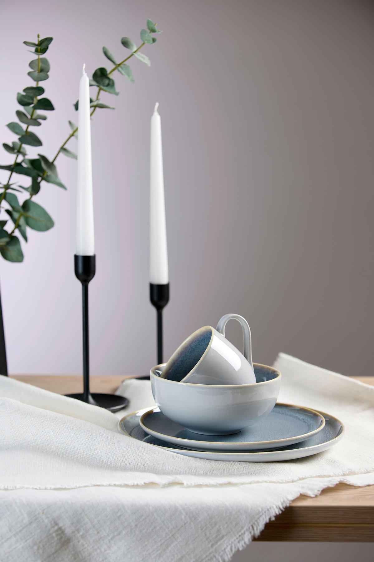 SKLEDA  Skagen Stone  keramika      15/15/7 cm    - modra/siva, Basics, keramika (15/15/7cm) - Ritzenhoff Breker