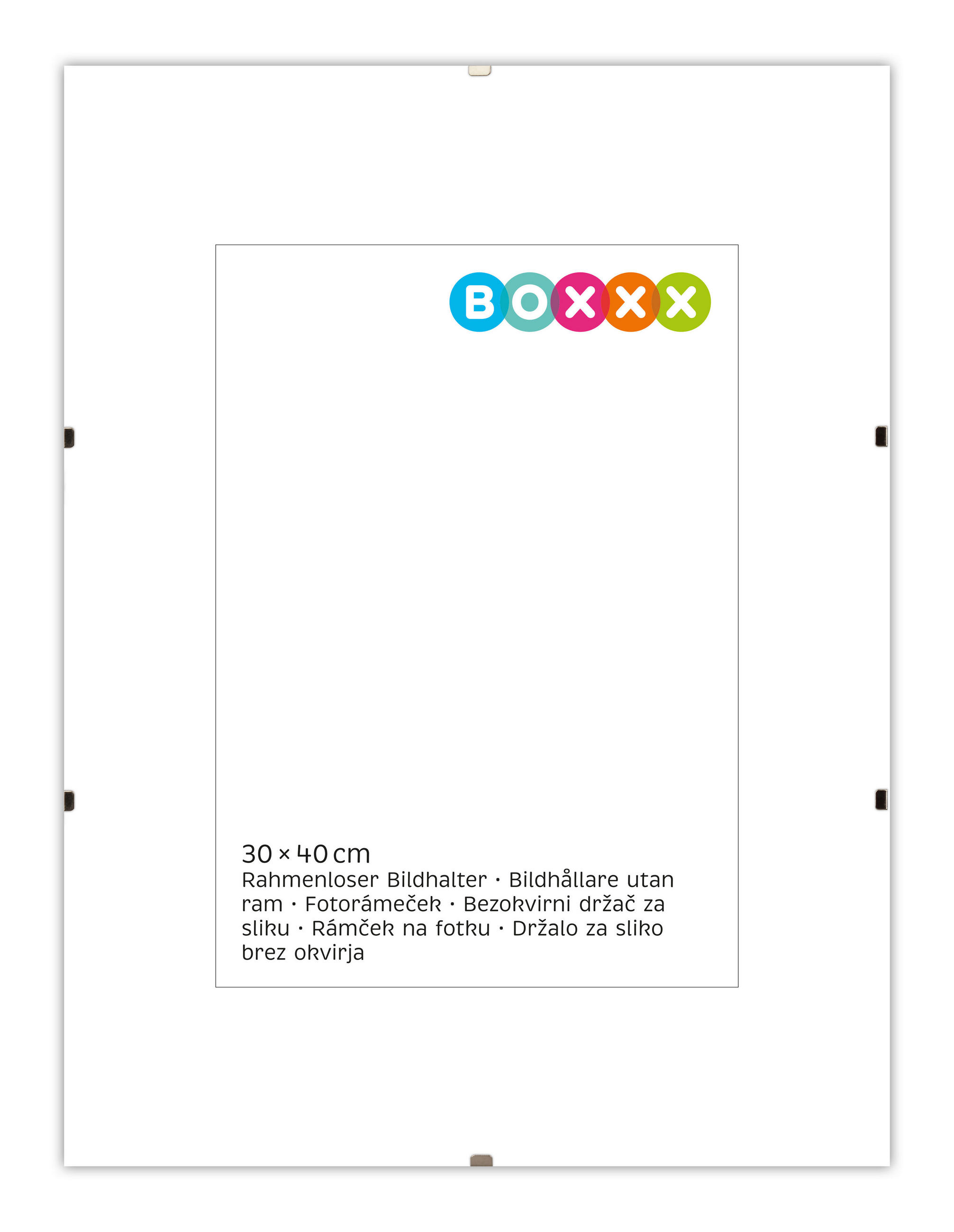 CLIPRAHMEN 30/40 cm  - Klar, Basics, Glas (30/40cm) - Boxxx