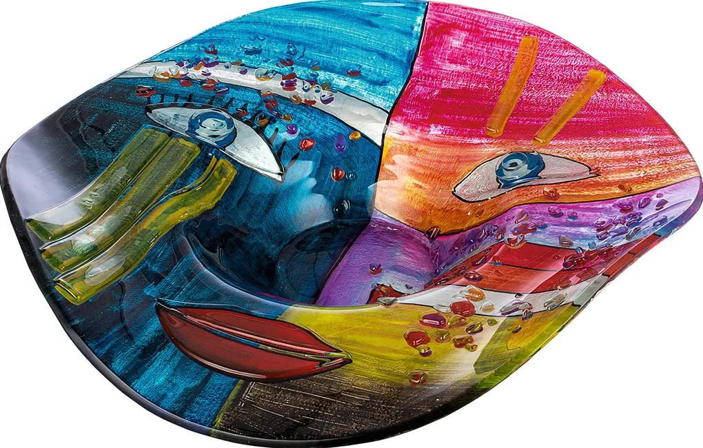 DEKORSKÅL   49 cm  - multicolor, Trend, glas (49cm) - Ambia Home