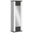 GARDEROBENSCHRANK  in 65/206,6/41,6 cm  - Chromfarben/Graphitfarben, Design, Glas/Holzwerkstoff (65/206,6/41,6cm) - Xora
