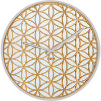 WANDUHR  Weiß  - Weiß, Basics, Glas/Holz (50/50/4,4cm)