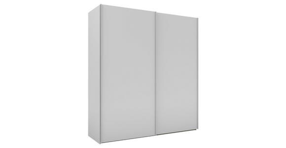 SCHWEBETÜRENSCHRANK 200/223/69 cm 2-türig Grau - Alufarben/Grau, KONVENTIONELL, Holzwerkstoff/Metall (200/223/69cm) - Novel