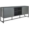 SIDEBOARD 180/75/41 cm Anthrazit, Schwarz  - Anthrazit/Schwarz, Modern, Holzwerkstoff/Metall (180/75/41cm) - Novel