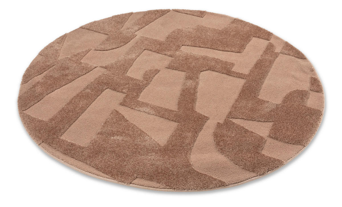 WEBTEPPICH 160 cm Blaze Braun  - Braun, Design, Textil (160cm) - Schöner Wohnen