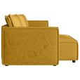 ECKSOFA Senfgelb Webstoff Zierkissen, Rückenkissen, Rücken echt  - Senfgelb/Schwarz, MODERN, Kunststoff/Textil (153/350cm) - Xora