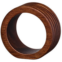 SET PRSTENOVA ZA SALVETE   Wood  - smeđa, Basics, drvo (5,3/2,5cm) - ASA