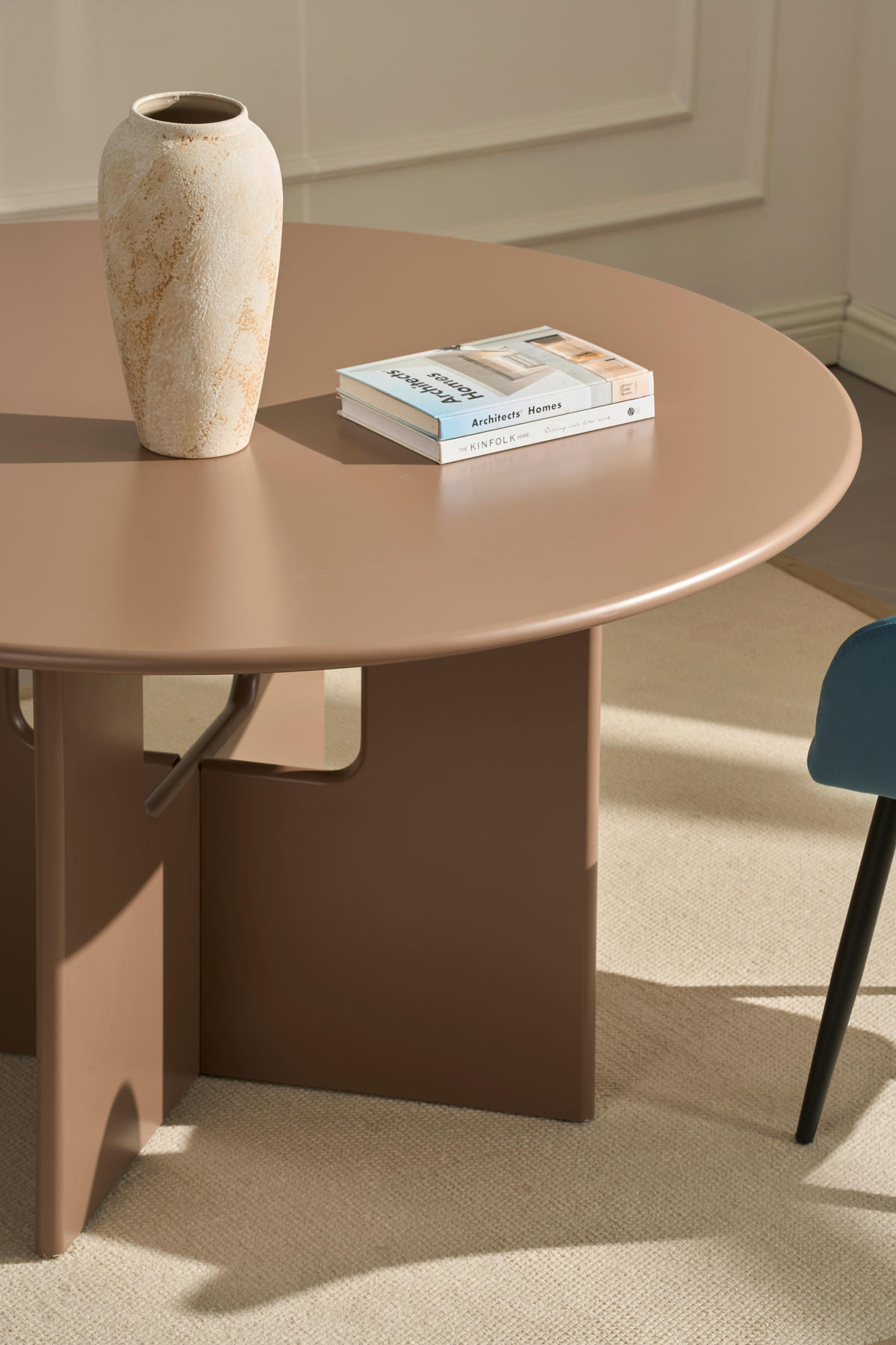 ESSTISCH 140/140/75 cm Nachbildung  Holzwerkstoff rund Braun  - Braun, MODERN, Holzwerkstoff (140/140/75cm) - Livetastic
