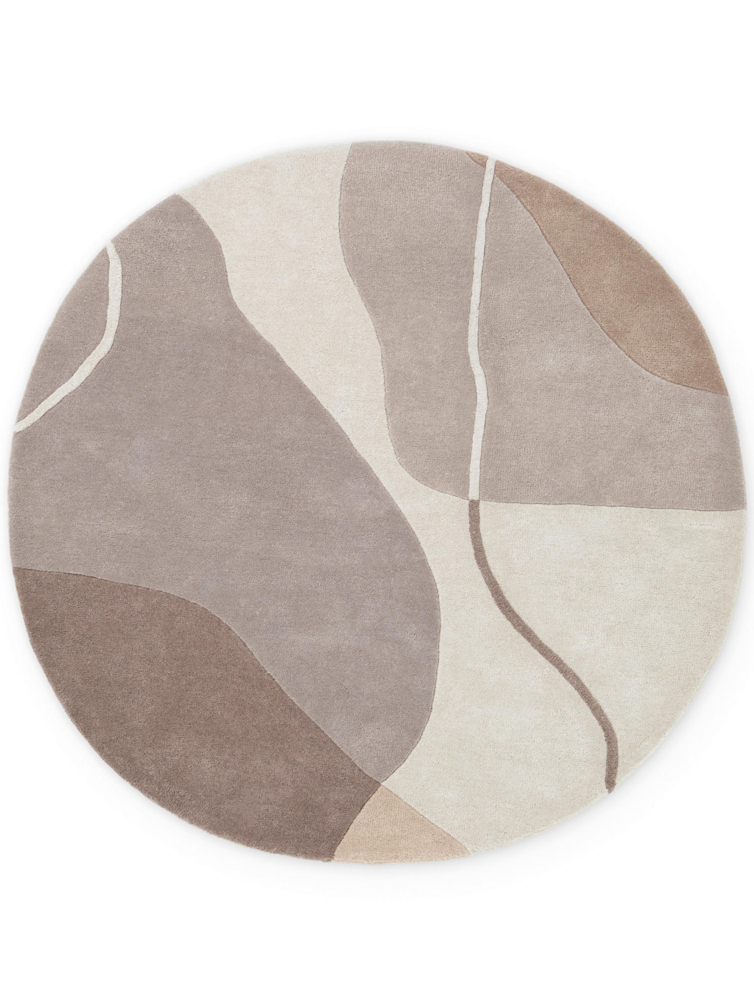 WOLLTEPPICH  Wohnzimmer 160 cm Kollektion 1876 Virelle Creme, Beige rund  - Beige/Creme, Basics, Textil (160cm) - Villeroy & Boch