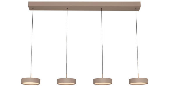 LED-HÄNGELEUCHTE 118/17,5/180 cm  - Sandfarben, Design, Metall (118/17,5/180cm) - Dieter Knoll