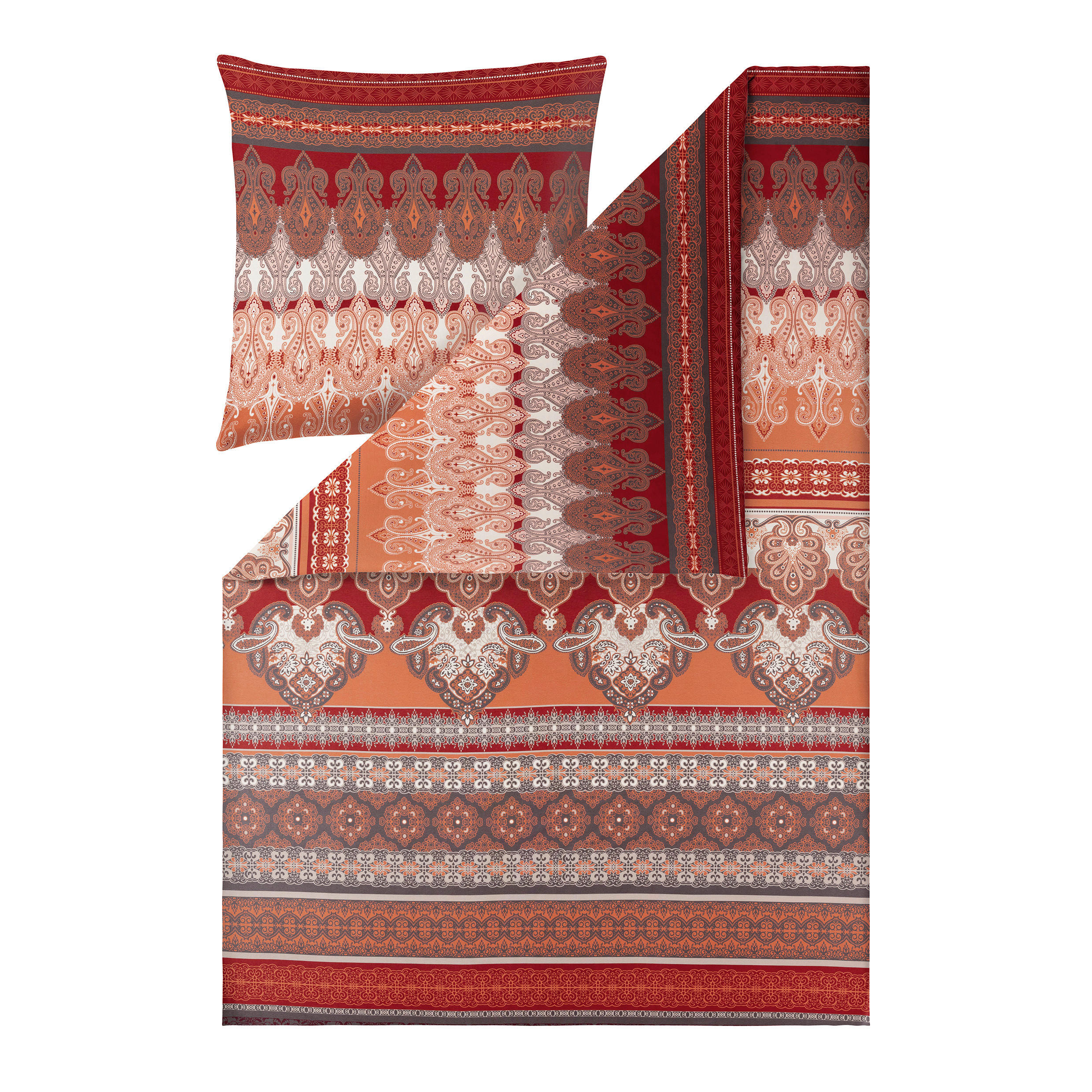 BETTWÄSCHE Atelier Interlock-Jersey 155/220 cm  - Orange, Design, Textil (155/220cm) - Estella