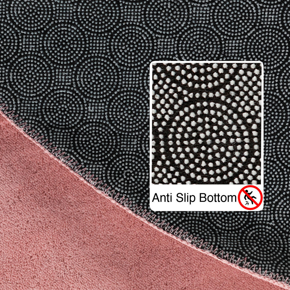 FLACHWEBETEPPICH 160/160 cm Sky Rosa  - Rosa, Design, Textil (160/160cm) - Novel