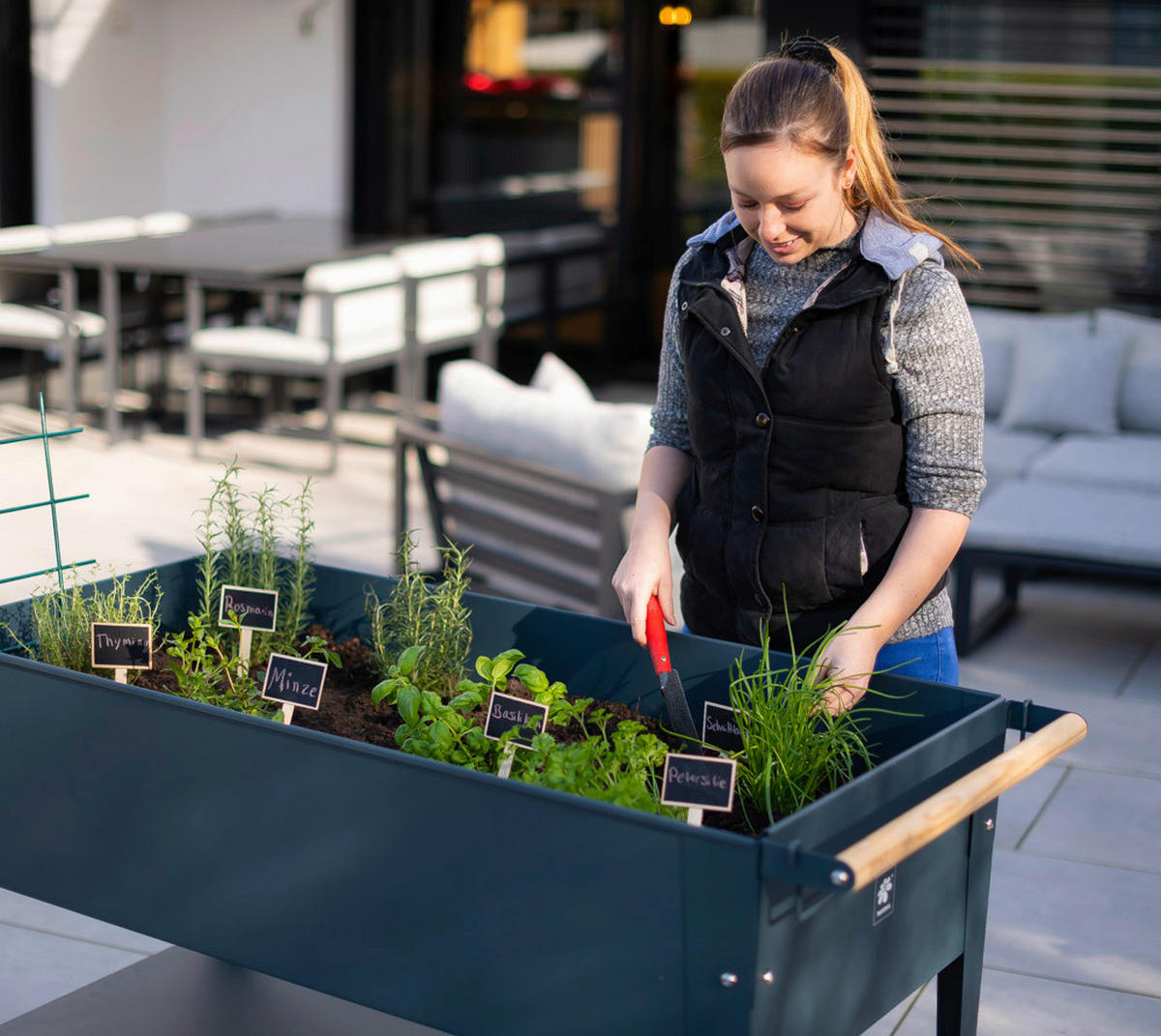 HOCHBEET  - Anthrazit, Basics, Metall (60/80/120cm) - Ambia Garden