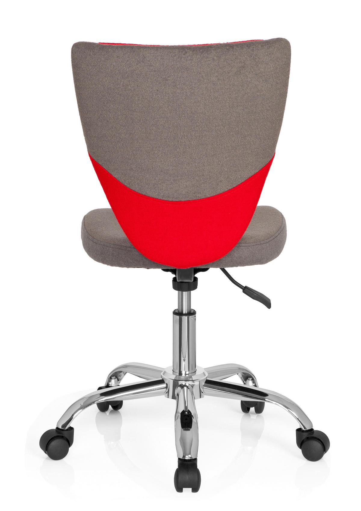OTOČNÁ ŽIDLE PRO MLÁDEŽ, plst, šedá, červená - šedá/barvy stříbra, Moderní, kov/textil (41/94/41cm) - MID.YOU
