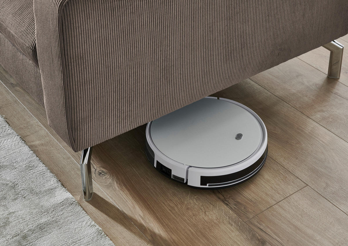 3-SITZER-SOFA Feincord Taupe  - Taupe/Chromfarben, Design, Textil/Metall (194/87/105cm) - Beldomo Style