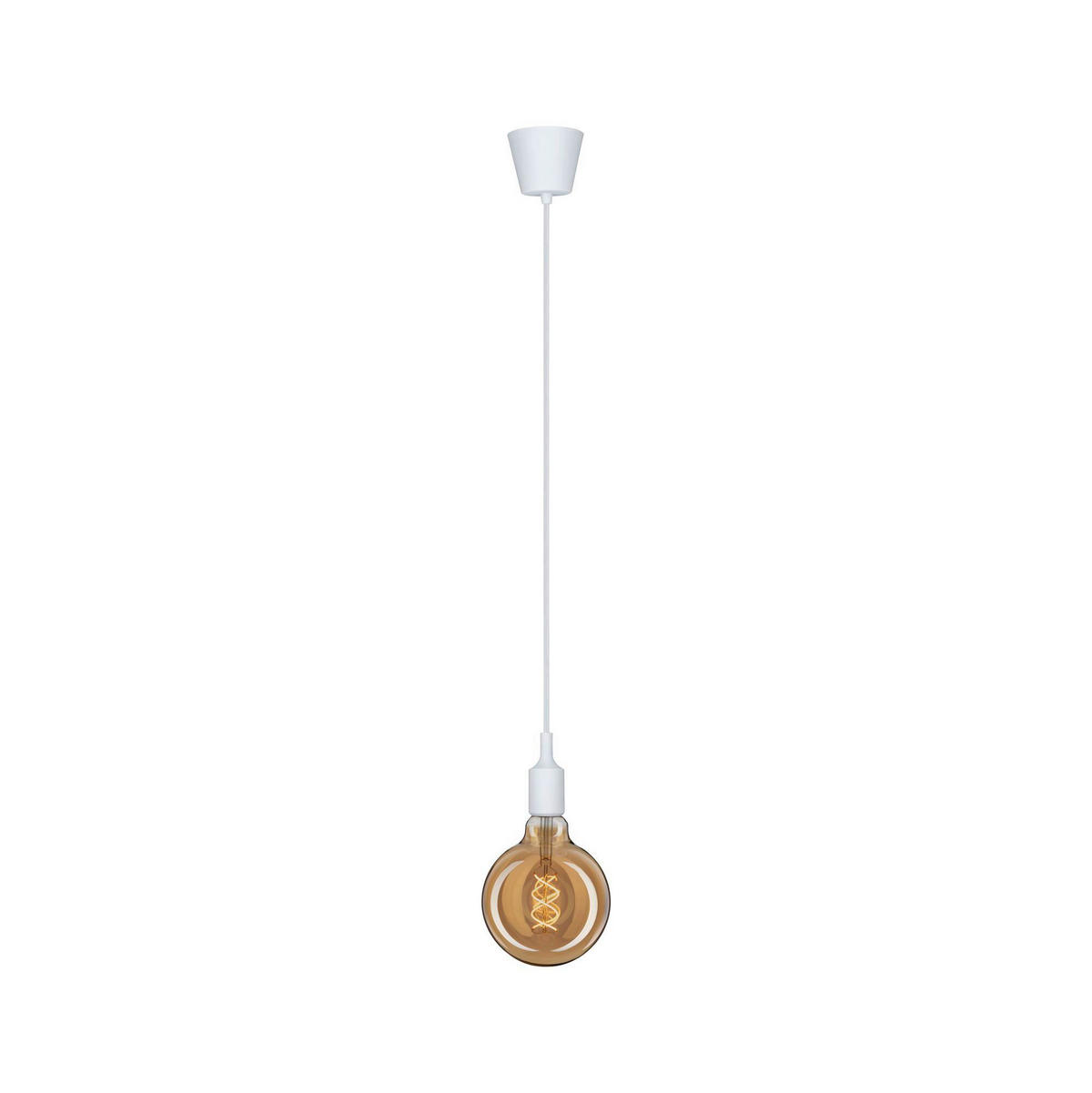 HÄNGELEUCHTE 9,2/200,0 cm  - Weiß, Basics, Kunststoff (9,2/200,0cm) - Paulmann