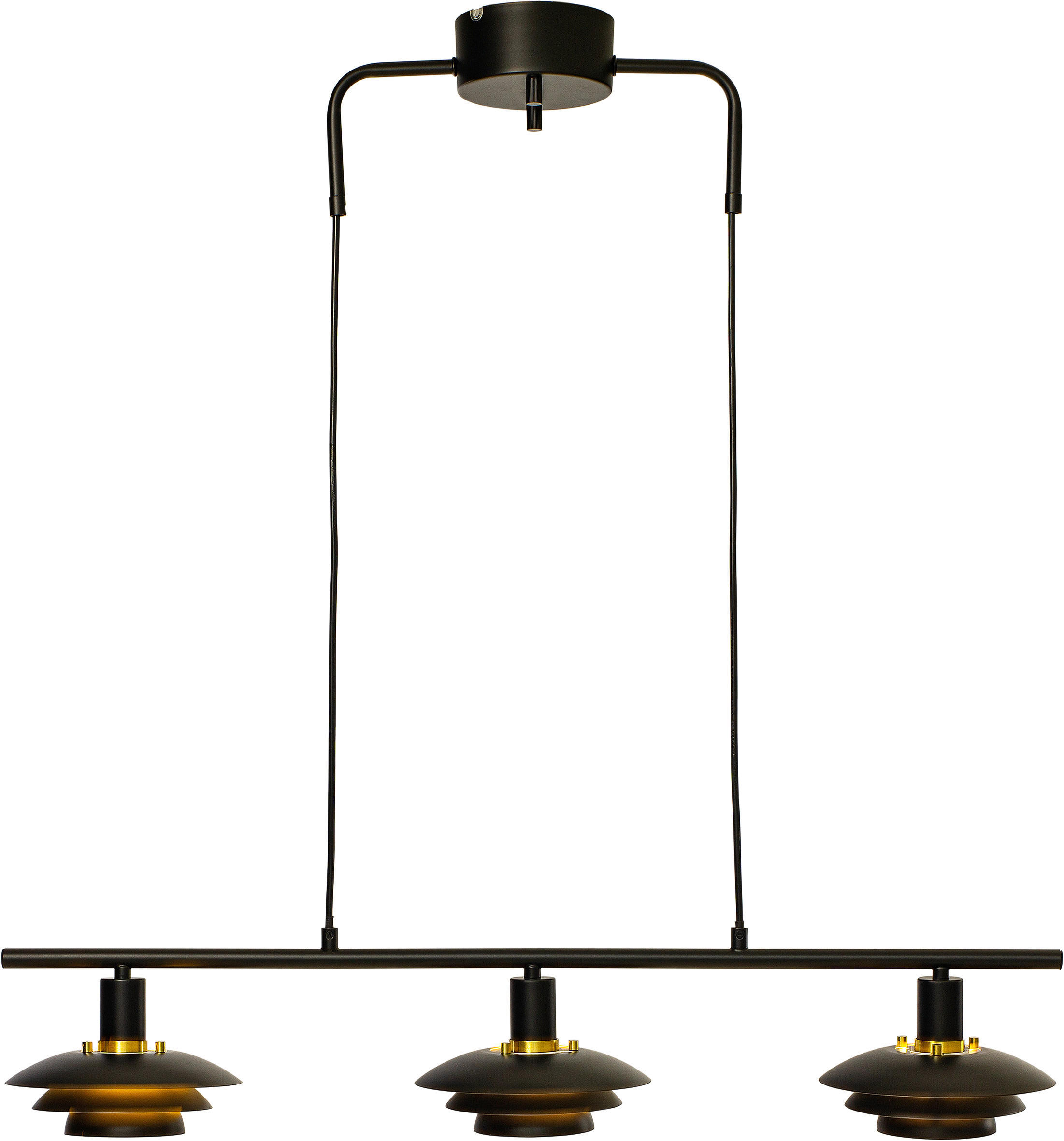HÄNGLAMPA 45/21/45 cm  - kromfärg/svart, Design, metall (45/21/45cm)