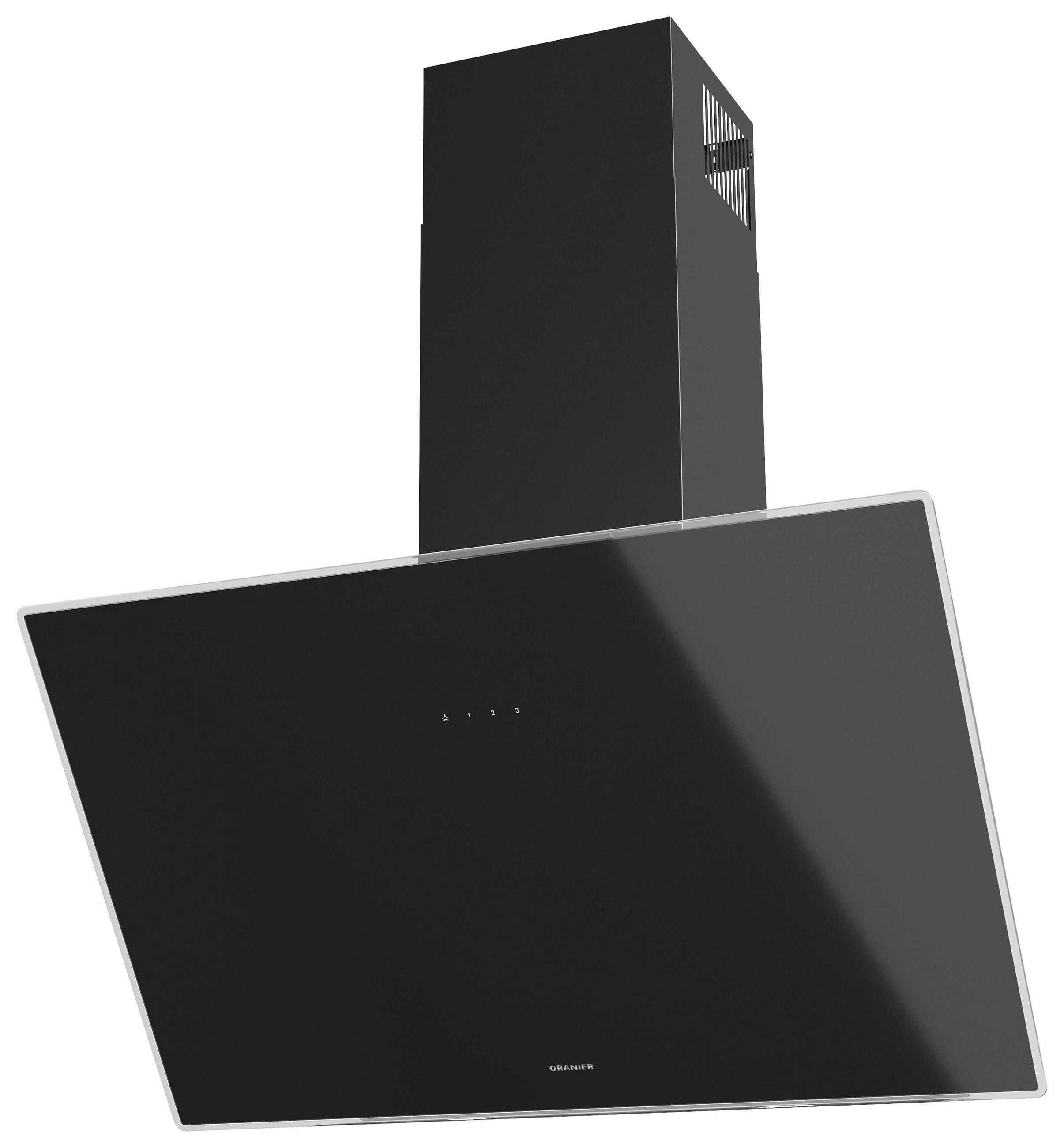 DUNSTABZUGSHAUBE LEA75S1  - Schwarz, Basics, Glas/Metall (74,6/76,7-115,2/39,2cm) - Oranier