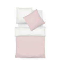 BETTWÄSCHE Provence Wende Leinenoptik 155/220 cm  - Pink/Creme, Basics, Textil (155/220cm) - Fleuresse