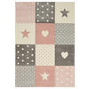 KINDERTEPPICH 80/150 cm Pastel Kids  - Hellrosa/Grau, Basics, Textil (80/150cm)