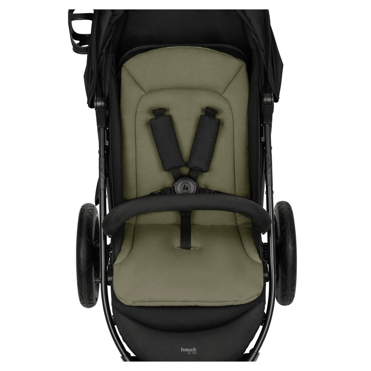 KINDERWAGENEINLAGE Seat Liner  - Olivgrün, Basics, Kunststoff (70/37/3cm) - Hauck