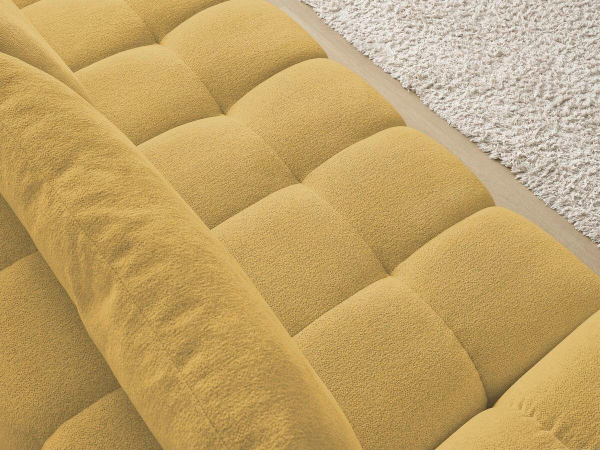 SCHLAFSOFA Flachgewebe Gelb  - Gelb/Schwarz, MODERN, Kunststoff/Textil (278/115/90cm) - Livetastic
